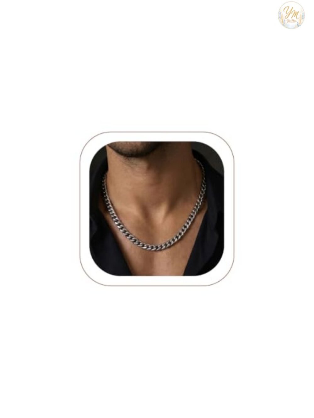 Mens Stainless Steel Cuban Link Chain Necklace Hip Hop Miami